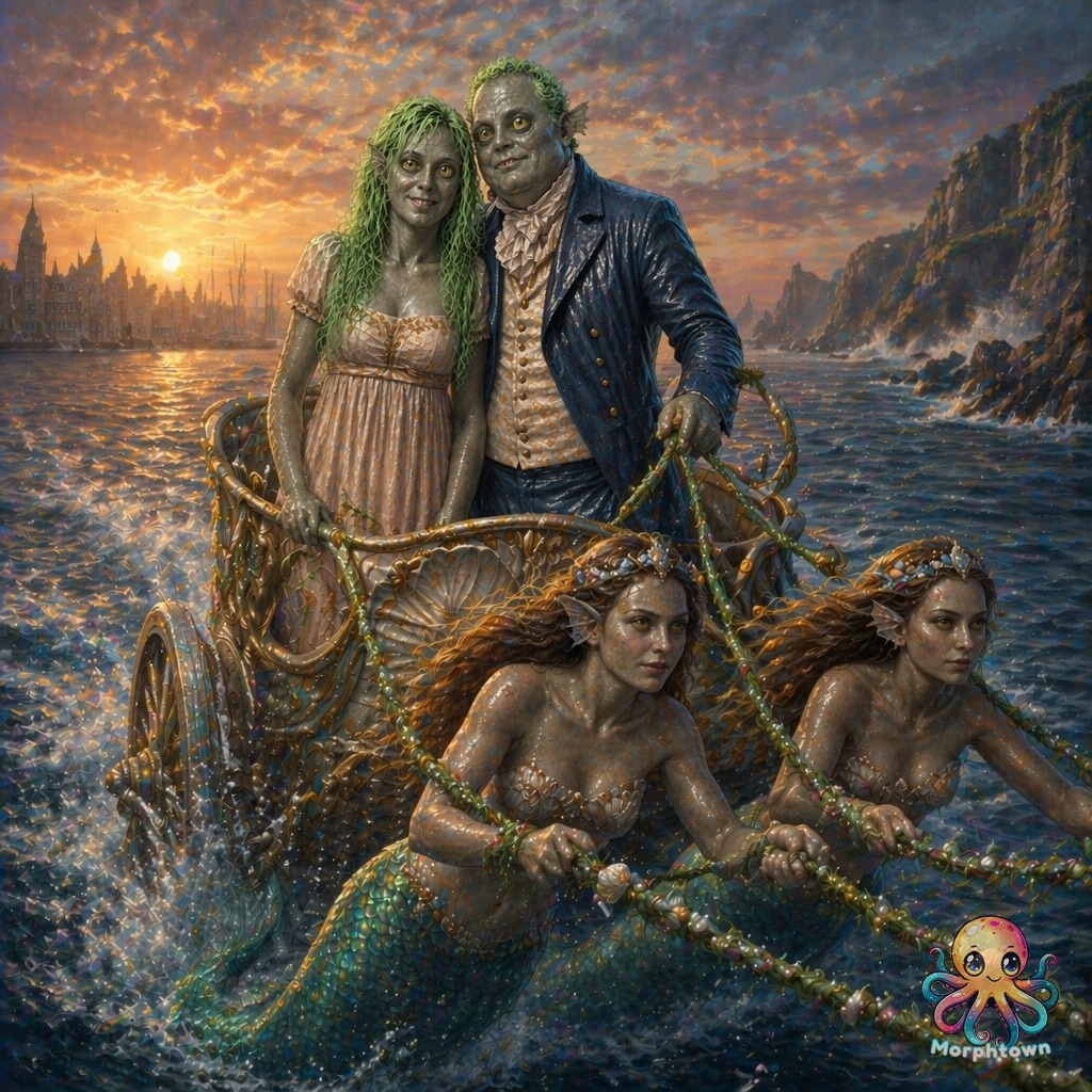 Morphkin transformed into a mermaid