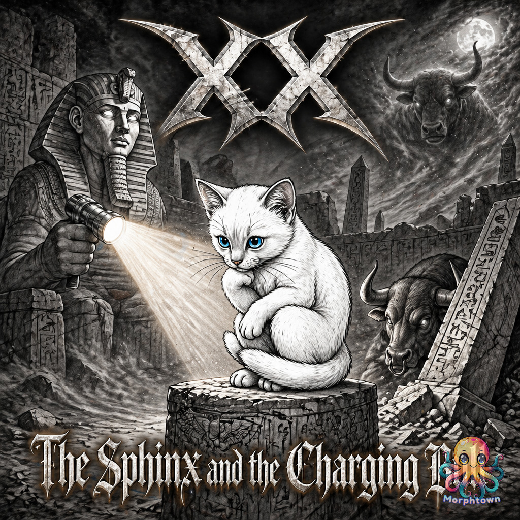 Cat Morphkin styled as an album cover — Adventures shop